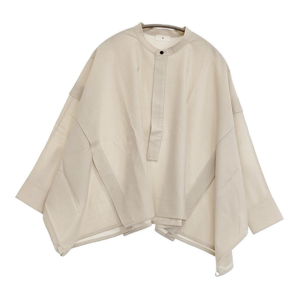 TOMORROWLAND .B ウォッシャブルウールビッグシャツ 定価55000円 ブラウス シャツ 2023SS ベージュ レディース トゥモローランドビー【中古】5-1115M♪