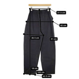 ENFOLD WIDE COCOON TROUSERS 300HS231-0730 ウール コクーン パンツ ブラック レディース エンフォルド【中古】6-0215G∞