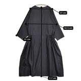 ARTS&SCIENCE SMOCKING DRESS 0213-L5140-3154 サイズ1 ウールシルク ワンピース ブラック レディース アーツ&サイエンス【中古】5-1115M♪