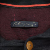 Pal'las Palace 14Ｇミラノリブ ボトル襟カーディガン 定価26400円 KCD25238C コットン カーディガン ネイビー レディース パラスパレス【中古】5-1115T♪