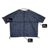 かぐれ 小花ドロストプルオーバー 定価15400円 GAA5-23S023 ワイド ドロップショルダー ブラウス シャツ 25SS ネイビー レディース かぐれ【中古】6-0407S♪