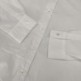 Midi-umi バンドカラー コットン 日本製 ブラウス シャツ ホワイト レディース ミディウミ【中古】6-0125M∞