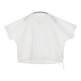 かぐれ フリルスリーブプルオーバー 定価15400円 GAA5-23S020 ワイド ブラウス シャツ 25SS ホワイト レディース かぐれ【中古】6-0407S♪