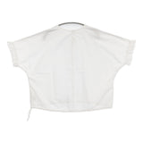 かぐれ フリルスリーブプルオーバー 定価15400円 GAA5-23S020 ワイド ブラウス シャツ 25SS ホワイト レディース かぐれ【中古】6-0407S♪