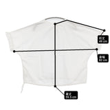 かぐれ フリルスリーブプルオーバー 定価15400円 GAA5-23S020 ワイド ブラウス シャツ 25SS ホワイト レディース かぐれ【中古】6-0407S♪