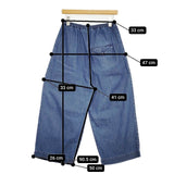 STAMP AND DIARY SDC307ES59 ウエストタックワイドデニムパンツ 定価22000円 デニムパンツ ブルー レディース スタンプ アンド ダイアリー【中古】6-0125G∞