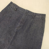 IENA Reactive Dye デニムトラペーズ SK ロングスカート ブルー レディース イエナ【中古】6-0125M∞