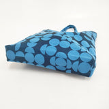 mina perhonen 未使用品 wellen ads7283ps ドット 刺繍 定価9900円 トートバッグ 25SS ブルー レディース ミナペルホネン【中古】5-1115G♪