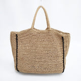 URBAN RESEARCH DOORS ラフィア トートバッグ ベージュ レディース アーバンリサーチドアーズ【中古】6-0214M◎