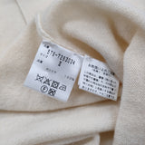 MARGARET HOWELL NECK TIE JUMPER KNIT スコットランド製 カシミヤ 定価71500円 ニット アイボリー レディース マーガレットハウエル【中古】5-1115T♪