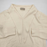 MARGARET HOWELL NECK TIE JUMPER KNIT スコットランド製 カシミヤ 定価71500円 ニット アイボリー レディース マーガレットハウエル【中古】5-1115T♪