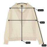 MARGARET HOWELL NECK TIE JUMPER KNIT スコットランド製 カシミヤ 定価71500円 ニット アイボリー レディース マーガレットハウエル【中古】5-1115T♪