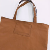 Bonpoint ペイズリーリバティリバーシブルトート 定価35200円 コーデュロイ トートバッグ ネイビー ブラウン レディース ボンポワン【中古】5-1115T♪