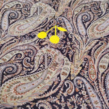 Bonpoint ペイズリーリバティリバーシブルトート 定価35200円 コーデュロイ トートバッグ ネイビー ブラウン レディース ボンポワン【中古】5-1115T♪