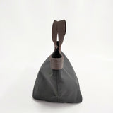 Herve Chapelier 707C コーデュラ舟型トートM ノワール×モカ トートバッグ ブラック ブラウン レディース エルベ・シャプリエ【中古】5-1123G◎