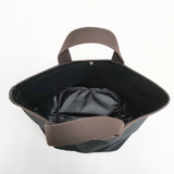 Herve Chapelier 707C コーデュラ舟型トートM ノワール×モカ トートバッグ ブラック ブラウン レディース エルベ・シャプリエ【中古】5-1123G◎