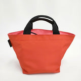 Herve Chapelier 新品 1027N ナイロン舟型トートM 定価25080円 サンギーヌ×オルタンシア 生産終了カラー トートバッグ 朱色 ピンク レディース エルベ・シャプリエ【中古】5-1123G◎