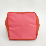 Herve Chapelier 新品 1027N ナイロン舟型トートM 定価25080円 サンギーヌ×オルタンシア 生産終了カラー トートバッグ 朱色 ピンク レディース エルベ・シャプリエ【中古】5-1123G◎