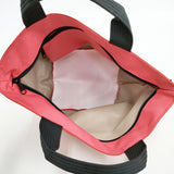 Herve Chapelier 新品 1027N ナイロン舟型トートM 定価25080円 サンギーヌ×オルタンシア 生産終了カラー トートバッグ 朱色 ピンク レディース エルベ・シャプリエ【中古】5-1123G◎