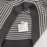 qualite 新品 シームレスタートルニット 定価18700円 ボーダー セーター ニット 24AW ホワイト グレー レディース カリテ【中古】5-1220T∞