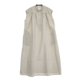 Danton コットンリネン ギャザー ノースリーブワンピース 定価20900円 DT-B0236 VCL ワンピース ベージュ レディース ダントン【中古】6-0125S∞