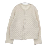 NOUVELLES DU PARADIS コットン キルティング 中綿 カーディガン オフホワイト レディース ヌーベルドゥパラディ【中古】5-1220T∞