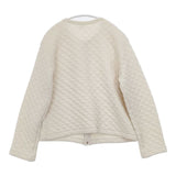 NOUVELLES DU PARADIS コットン キルティング 中綿 カーディガン オフホワイト レディース ヌーベルドゥパラディ【中古】5-1220T∞