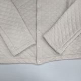 NOUVELLES DU PARADIS コットン キルティング 中綿 カーディガン オフホワイト レディース ヌーベルドゥパラディ【中古】5-1220T∞