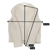 NOUVELLES DU PARADIS コットン キルティング 中綿 カーディガン オフホワイト レディース ヌーベルドゥパラディ【中古】5-1220T∞