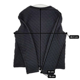 NOUVELLES DU PARADIS コットン キルティング 中綿 カーディガン ブラック レディース ヌーベルドゥパラディ【中古】5-1220T∞