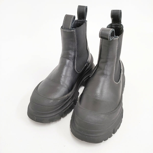 SOFIE D'HOORE サイドゴア 厚底 23cm ブーツ ブラック レディース ソフィードール【中古】5-1123T◎