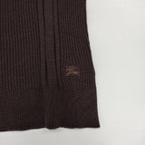 BURBERRY LONDON タートルネック リブ ウール セーター ニット ブラウン レディース バーバリーロンドン【中古】5-1220T∞