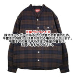 grown in the sun ネル チェック 長袖シャツ ブラウン ネイビー レディース グローンインザサン【中古】5-1220T∞
