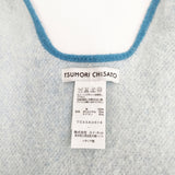TSUMORI CHISATO ファーポケット ストール ウール ポンチョ ミズイロ レディース ツモリチサト【中古】5-1123T◎