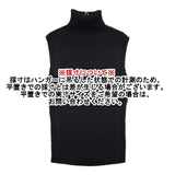 RALPH LAUREN ウール ノースリーブ タートルネック リブ セーター ニット ブラック レディース ラルフローレン【中古】5-1220T∞