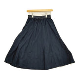 Pal'las Palace 一位柄刺繍スカート サイズ0 インディゴ ギャザー スカート 24FW ネイビー レディース パラスパレス【中古】5-1118M♪