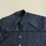 Pal'las Palace 一位柄刺繍シャツ インディゴ サイズ2 ブラウス シャツ 24FW ネイビー レディース パラスパレス【中古】5-1118M♪