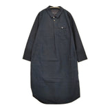 Pal'las Palace インディゴ平織ワイド襟ワンピース サイズ2 FOP24425D シャツ ワンピース ネイビー レディース パラスパレス【中古】5-1118M♪
