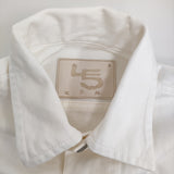 45R/45rpm ライ麦デニムの908比古比女ジャン 定価40700円 デニムジャケット ホワイト レディース フォーティーファイブアールピーエム【中古】5-1118M♪