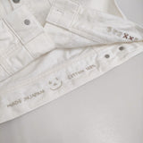 45R/45rpm ライ麦デニムの908比古比女ジャン 定価40700円 デニムジャケット ホワイト レディース フォーティーファイブアールピーエム【中古】5-1118M♪