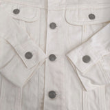 45R/45rpm ライ麦デニムの908比古比女ジャン 定価40700円 デニムジャケット ホワイト レディース フォーティーファイブアールピーエム【中古】5-1118M♪