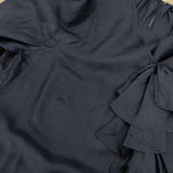 45R/45rpm インドシルクのインディゴブラウス 定価58300円 ブラウス シャツ ネイビー レディース フォーティーファイブアールピーエム【中古】6-0125M∞