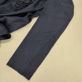 45R/45rpm インドシルクのインディゴブラウス 定価58300円 ブラウス シャツ ネイビー レディース フォーティーファイブアールピーエム【中古】6-0125M∞