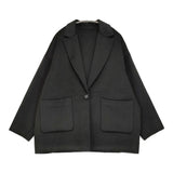 FORK&SPOON テーラーリバーコート DF47-27V020 定価23100円 コート 24AW ブラック レディース フォークアンドスプーン【中古】5-1214T♪