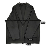 FORK&SPOON テーラーリバーコート DF47-27V020 定価23100円 コート 24AW ブラック レディース フォークアンドスプーン【中古】5-1214T♪