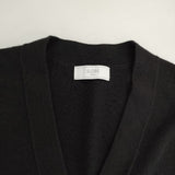 SLOBE IENA ウォッシャブルミラノリブカーディガン ウールアクリル カーディガン 22AW ブラック レディース スローブイエナ【中古】5-1220T∞