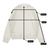 FORK&SPOON ウーステッドヤーンクルーネックニット セーター ニット ホワイト レディース フォークアンドスプーン【中古】5-1220T∞