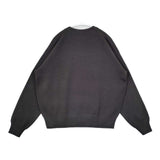 FORK&SPOON ミラノリブクルーネックプルオーバー セーター ニット 24AW チャコールグレー レディース フォークアンドスプーン【中古】5-1220T∞