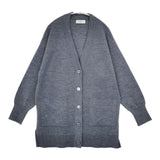 SLOBE IENA ウォッシャブルミラノリブカーディガン ウールアクリル カーディガン 22AW ブルーグレー レディース スローブイエナ【中古】5-1220T∞