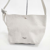 ORCIVAL ライトキャンバス ショルダーポーチ OR-H0329 ショルダーバッグ ライトグレー レディース オーシバル/オーチバル【中古】6-0204G∞